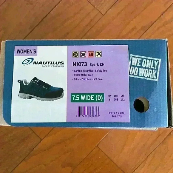 Nautilus Safety Steel toe Footwear Women's D N1073 Spark EH NIB (Save $50.00) - Picture 7 of 7